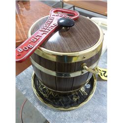 ICE BUCKET, TRAY & CAST BOTTLE OPENER