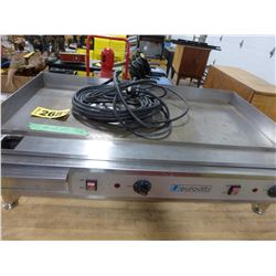EURODIB COMMERCIAL ELECTRIC TABLE TOP GRILL C/W CORD (APPROX 22" X 36" X 10"H)