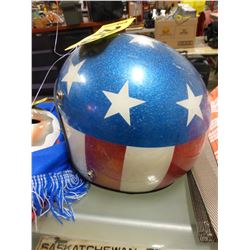 EASY RIDER HELMET WITH USA FLAG MOTIF (SIZE MEDIUM)