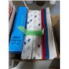 Image 2 : 4 BOXES OF OFFICE SUPPLIES, SIGNS, PAPER, FILE FOLDERS, ETC