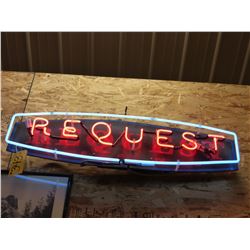 NEON SIGN "REQUEST" (WORKING)
