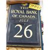 Image 1 : VINTAGE ROYAL BANK CALENDAR