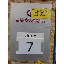 VINTAGE CANADIAN IMPERIAL BANK OF COMMERCE CALENDAR