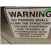 Image 1 : 4 METAL CONSTRUCTION SIGN