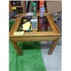 Image 1 : GLASS TOP COFFEE TABLE