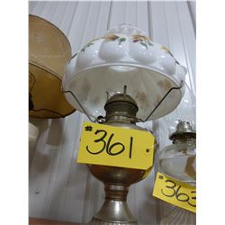 ANTIQUE ALADIN LAMP WITH METAL BASE
