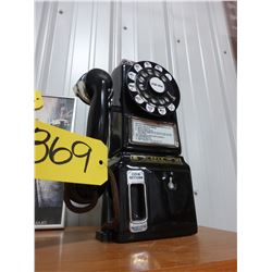 COLLECTIBLE JIM BEAM BLACK PAY PHONE LIQUOR BOTTLE