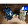 Image 1 : 3 DECANTERS - SCOTCH GOLF BAG, CANADIAN WHISKEY GOLF BAG & MCGIBBONS SCOTCH CLUB GOLF CLUB