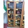 Image 1 : 2 DOOR GLASS CABINET (APPROX. 37" X 12" X 72"H)