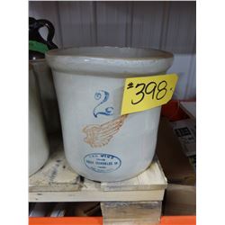 ANTIQUE RED WING 2 GALLON CROCK