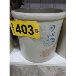 ANTIQUE RED WING 2 GALLON CROCK