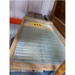 HOWARD WOODENWARE GLASS WASHBOARD