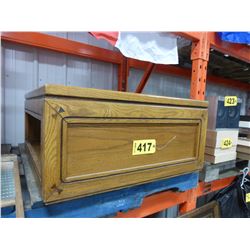 GLASS TOP COFFEE TABLE (APPROX. 32" X 32" X 15" H)