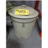 Image 1 : ANTIQUE 5 GALLON IMPERIAL CROCK, LID & HANDLES