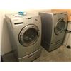 Image 1 : SAMSUNG FRONT LOAD WASHER & DRYER & 2 PEDESTALS