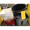 Image 1 : 3 WASH BUCKETS & 1 PAIL