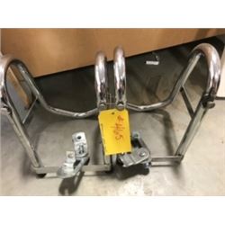 WHEEL CHOCKS TO HOLD A MOTORCYCLE