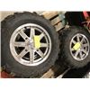 Image 1 : 4 CARLISLE TIRES & RIMS (2 - 26X10X14" & 2 - 26X8X14"`)