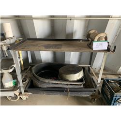 Metal cart & contents
