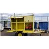 Image 1 : Custom 6x 8 ft enclosed single axel trailer with doors and generator
