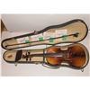 Image 1 : 50 years old + - with very old sticker inside 'Copy of Stradivarius Made in West Germany' - violon