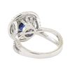 Image 3 : 2.64 ctw Sapphire and Diamond Ring - 18KT White Gold