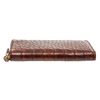 Image 4 : Gucci Brown Crocodile Tassel Zip Wallet