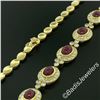 Image 7 : 18kt Yellow Gold 14.49 ctw Ruby and Diamond Collar Statement Necklace