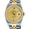 Image 1 : Rolex Mens 2 Tone 14K Champagne Diamond 36MM Datejust Wriswatch