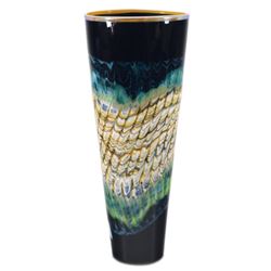 Black Opal Cone by GartnerBlade Glass