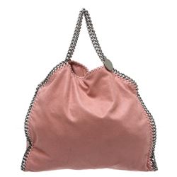 Stella McCartney Light Pink Vegan Suede Falabella Shoulder Bag