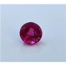 0.91ct Round Shape Rubellite