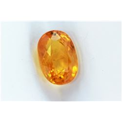 5.57 Oval Cut  Natural Ceylon Yellow Sapphire