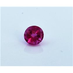 0.77ct Round Shape Rubellite
