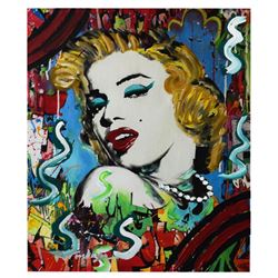 Nastya Rovenskaya- Mixed Media "Marilyn Monroe I"