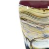 Image 2 : "Small Ruby Strata Covered Jar with Finial" Hand Blown Glass Sculpture, Hand Signed by GartnerBlade 