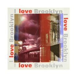 Steve Kaufman (1960-2010), "I Love Brooklyn" Limited Edition Hand Pulled Silkscreen on Canvas, Numbe