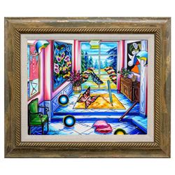 Alexander Astahov- Original Oil on Canvas "By The Forest"