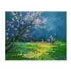 Image 1 : Thomas Leung, "Spring Field" Original Oil Painting on Canvas Board, Hand Signed with Certificate of 