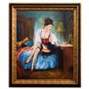 Image 1 : Taras Sidan- Original Giclee on Canvas "Mademoiselle"