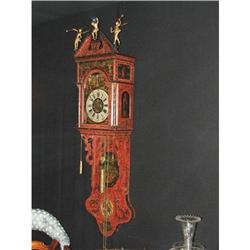 marvelous dutch painted clock 19th c #894197