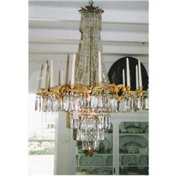 bronze and cristal chandelier ,large #894220