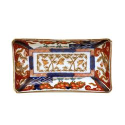5 Japanese Imari Porcelain Rect. Chicken Plate #894236