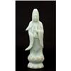 Image 1 : Old Chinese Peking Glass Quan Yin Celadon  #894254
