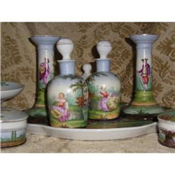  Antique  Porcelain  Handpainted Toilettries #894327