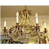 Image 1 : 8 Arm 19c French Empire Bronze Chandelier Lamp #894400