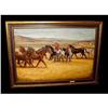 Image 1 : Pietro Montana Corralling Horses Oil Painting #894443