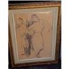 Image 1 : ISAAC SOYER PENCIL Drawing Listed GIRLS DANCING #894464