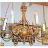 Image 1 : Bronze  foundry 6 Lights chandelier #894521