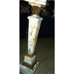 French Pedestal in Marble Bronze #907033